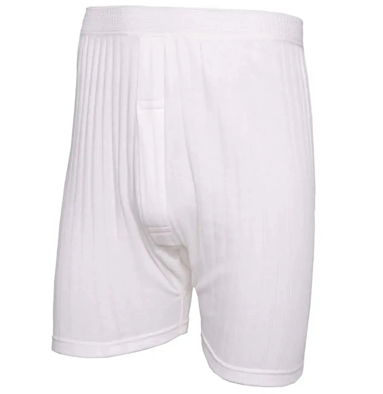 Guardian Men's Thermal Trunks Ribbed Thermal - White