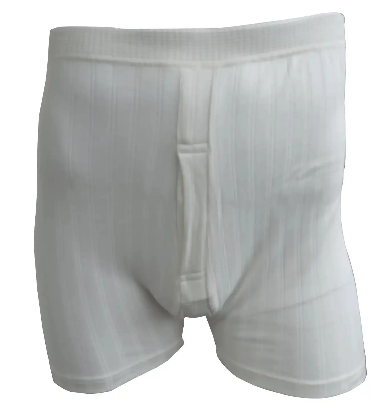 Guardian Men's Thermal Trunks Ribbed Thermal - White