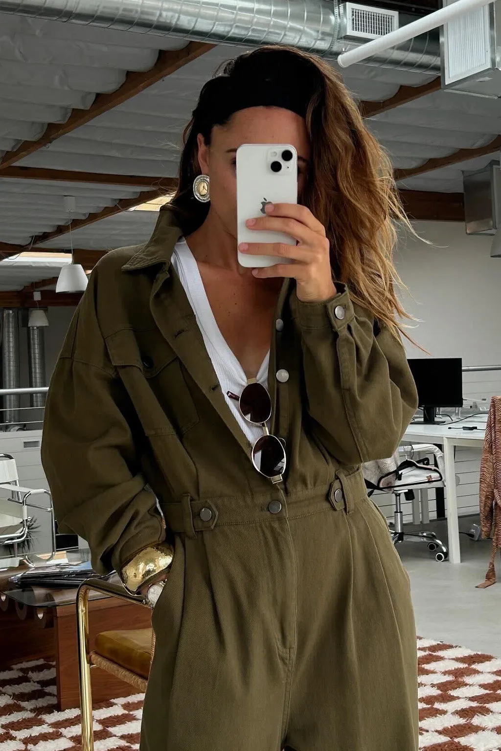 Hendrix Olive Straight Leg Jumpsuit