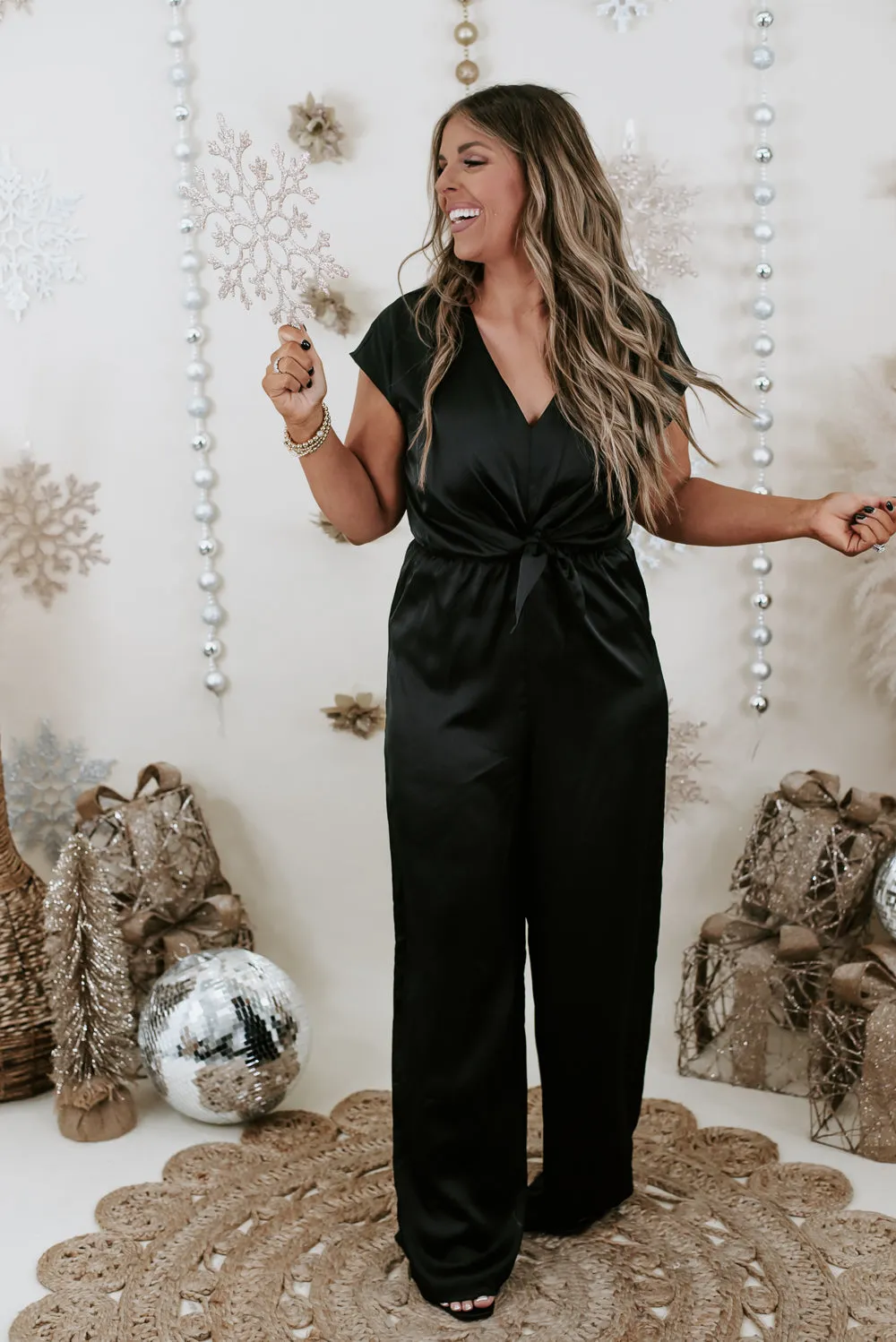 Here For The Party Jumpsuit, Black