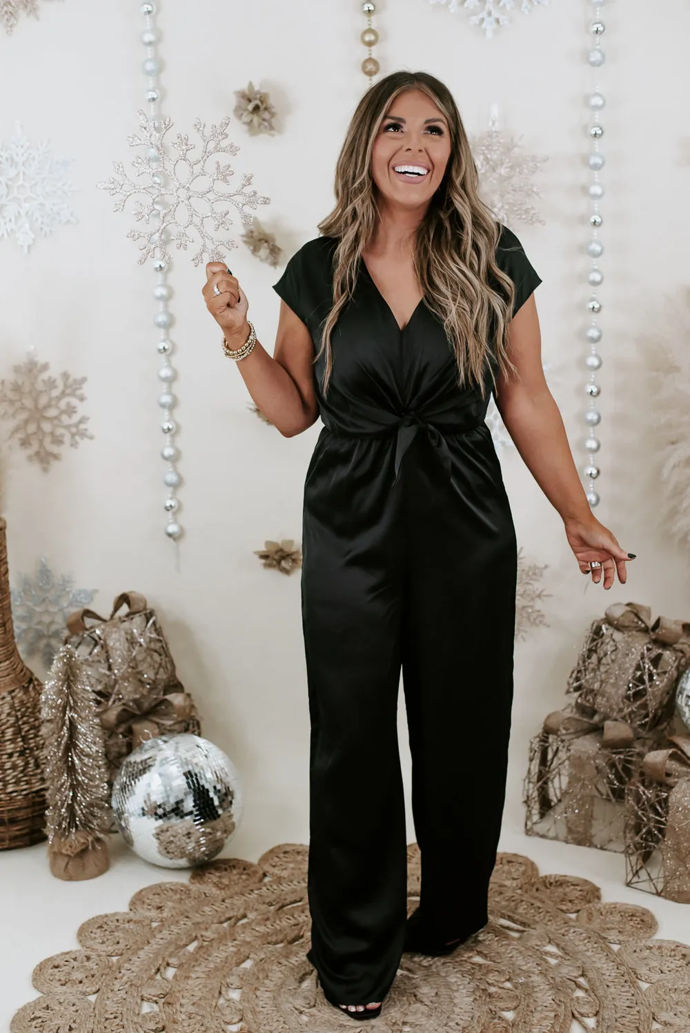 Here For The Party Jumpsuit, Black