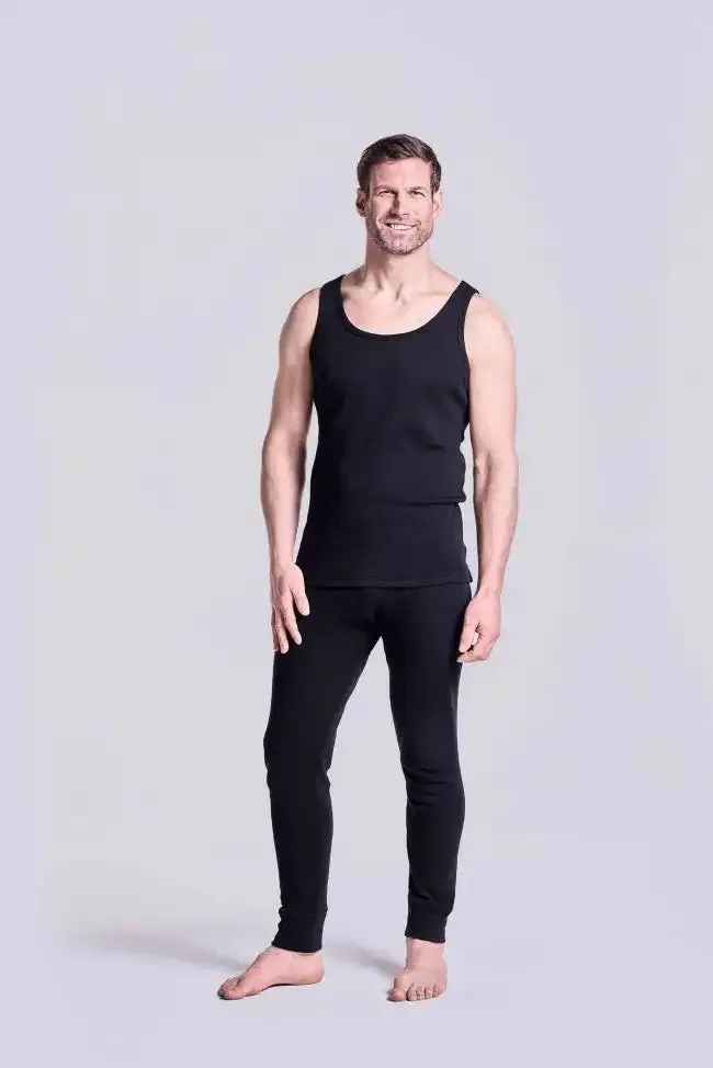 HJ Hall Mens Thermal Long Johns Black