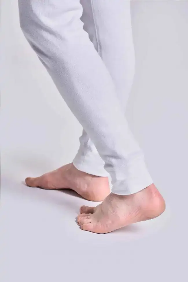 HJ Hall Mens Thermal Long Johns White