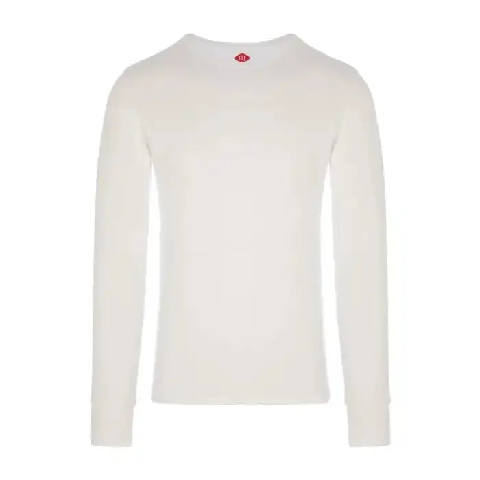 HJ Hall Mens Thermal Long Sleeve Top White