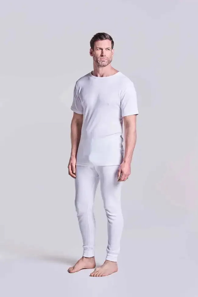 HJ Hall Mens Thermal T-Shirt White