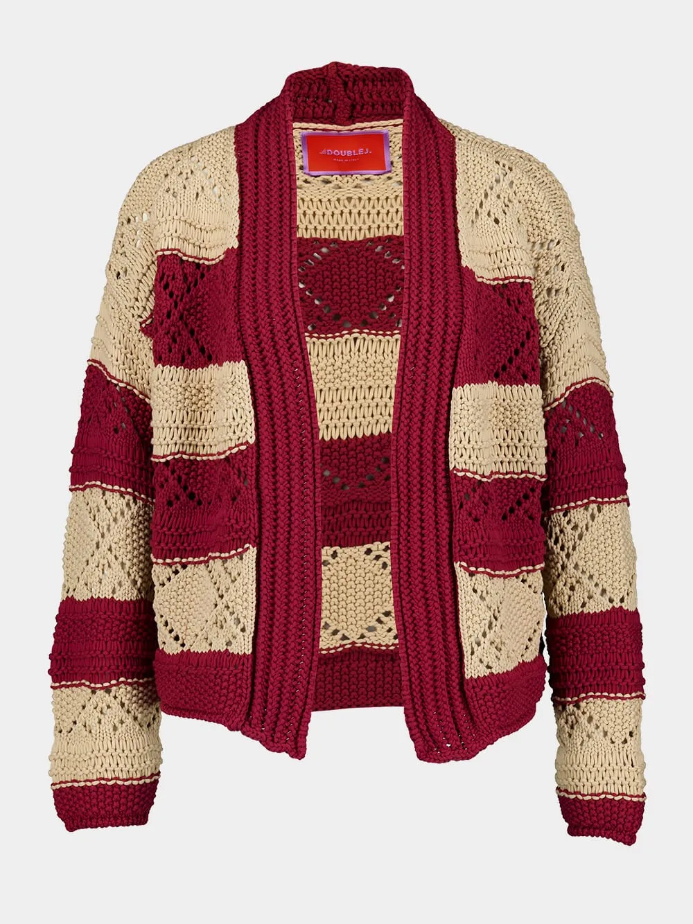Ivory and Red Summer Bolero
