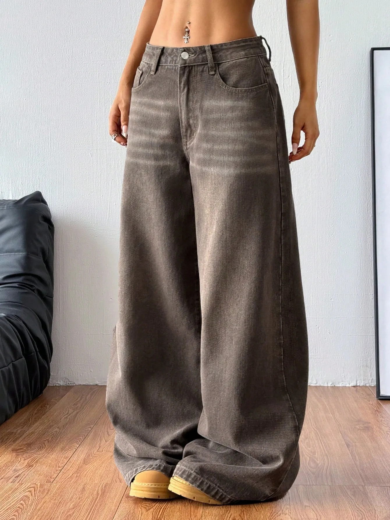 Jeans Coolane de pierna ancha para mujer  CR