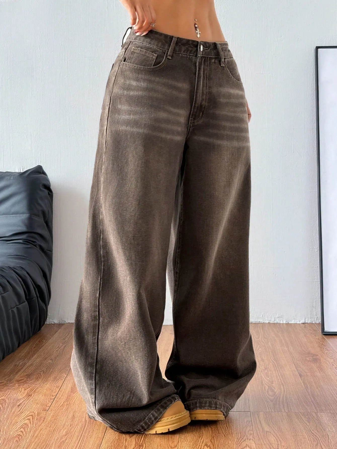 Jeans Coolane de pierna ancha para mujer  CR