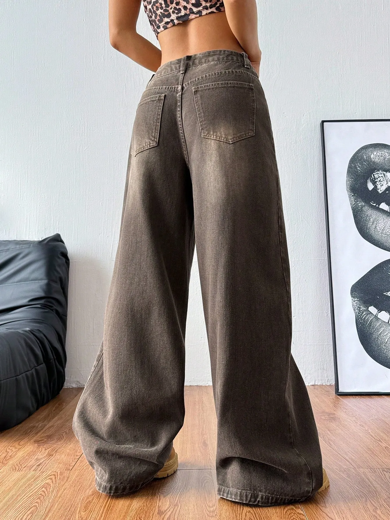 Jeans Coolane de pierna ancha para mujer  CR