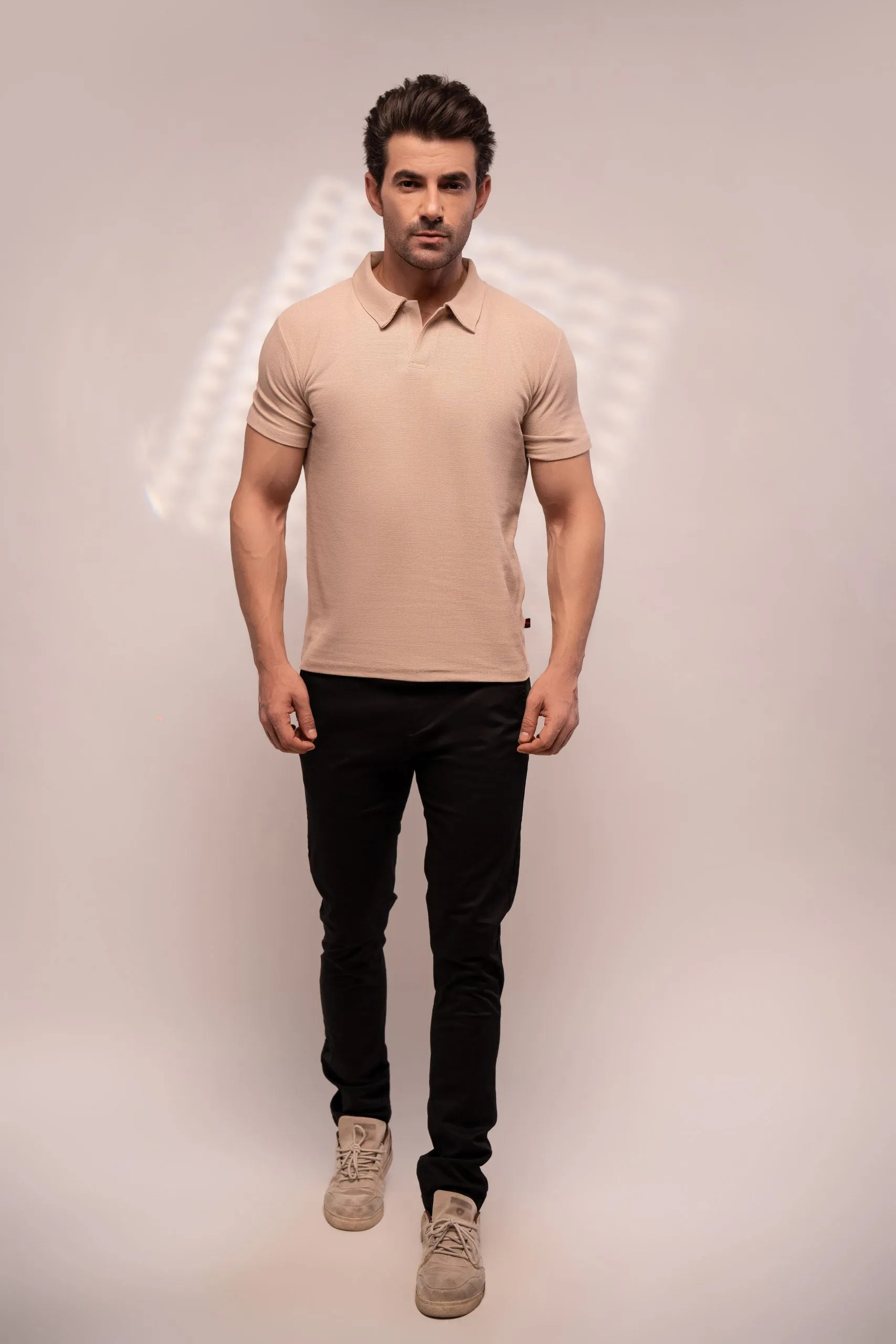 Johnny Collar Ostrich (Beige)