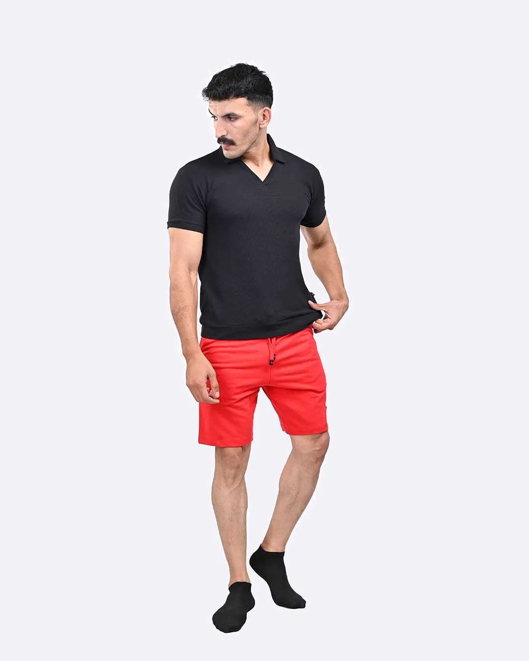 Johnny Collar Ostrich (Black)