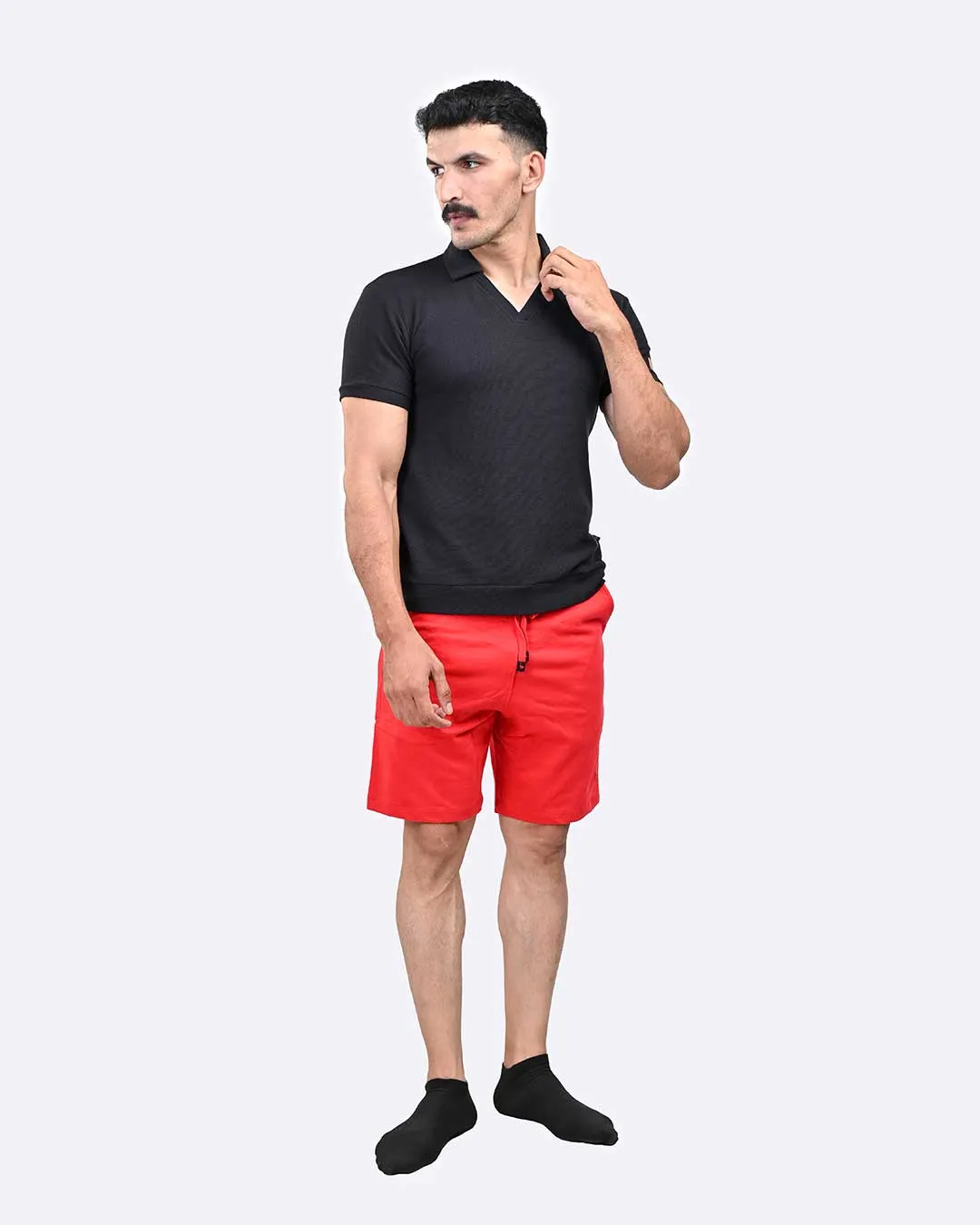 Johnny Collar Ostrich (Black)