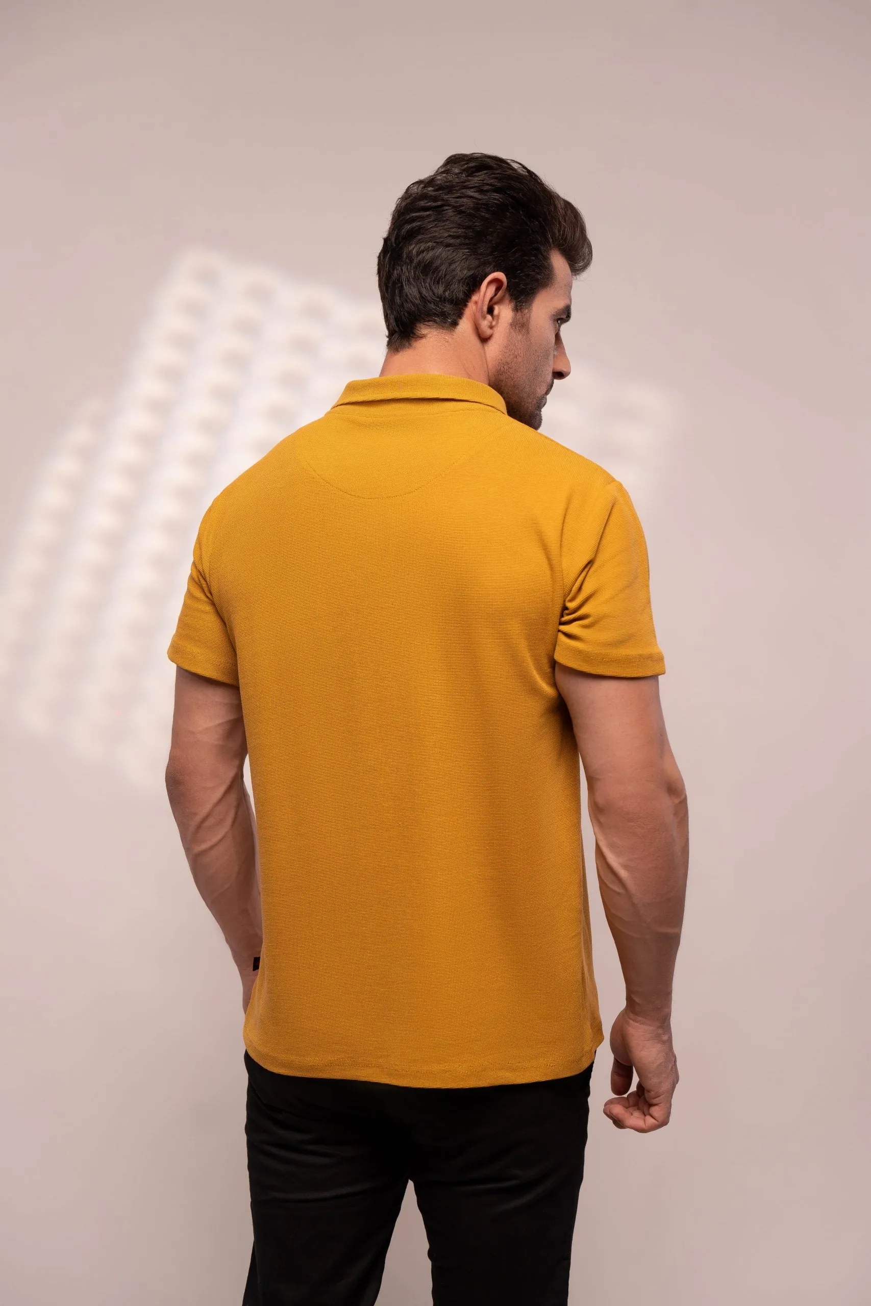 Johnny Collar Ostrich (Yellow)