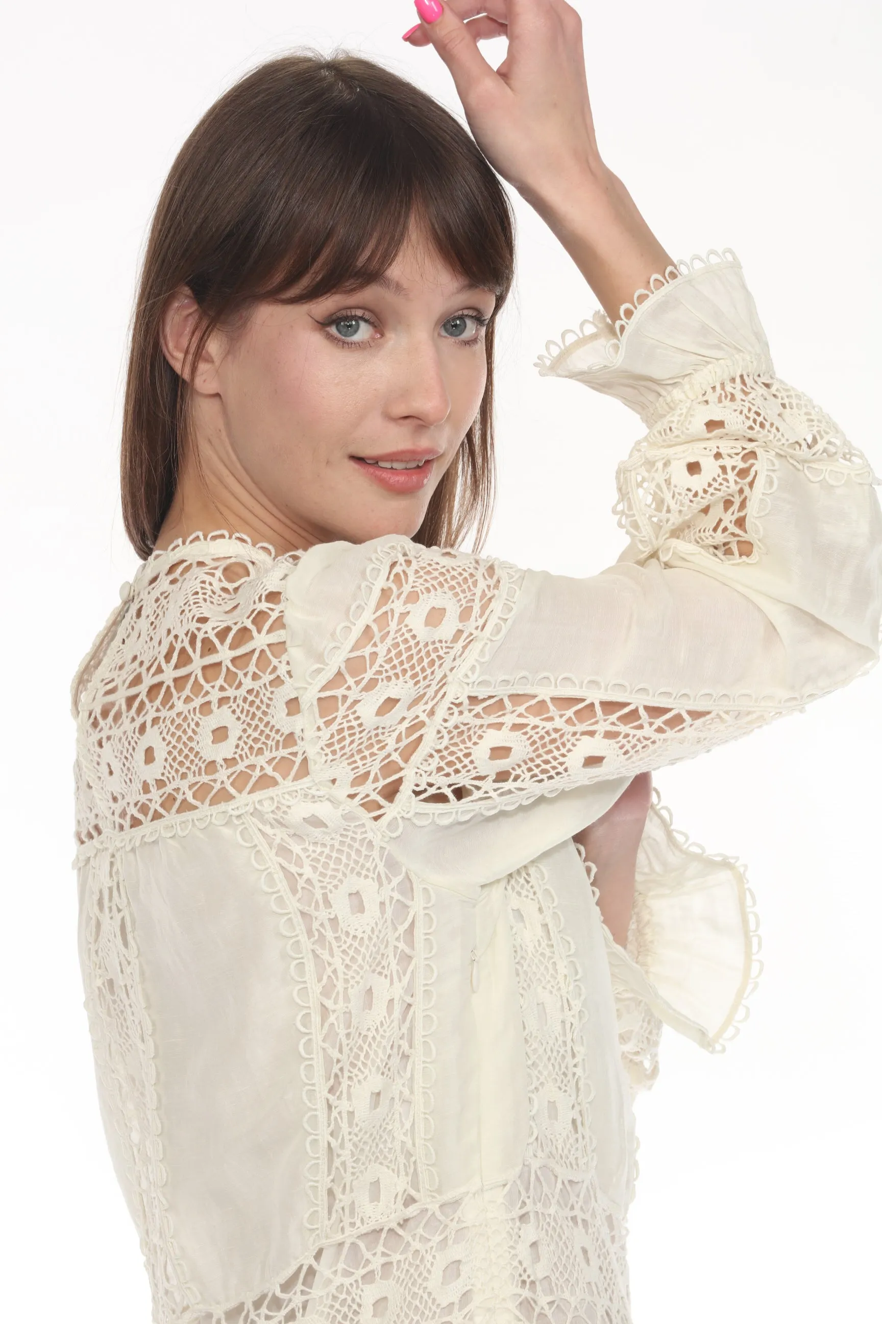 Johnny Was Jade Mitska Lace Mini Dress L30224 *