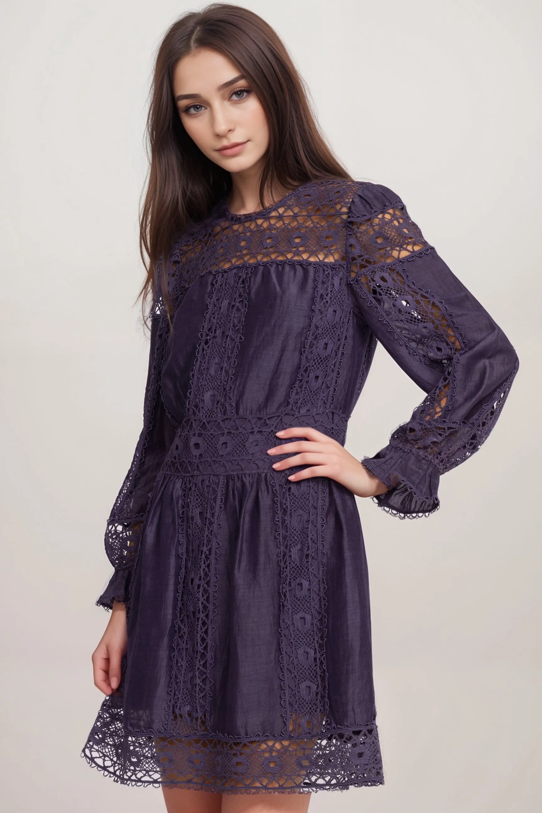Johnny Was Jade Mitska Lace Mini Dress L30224 *