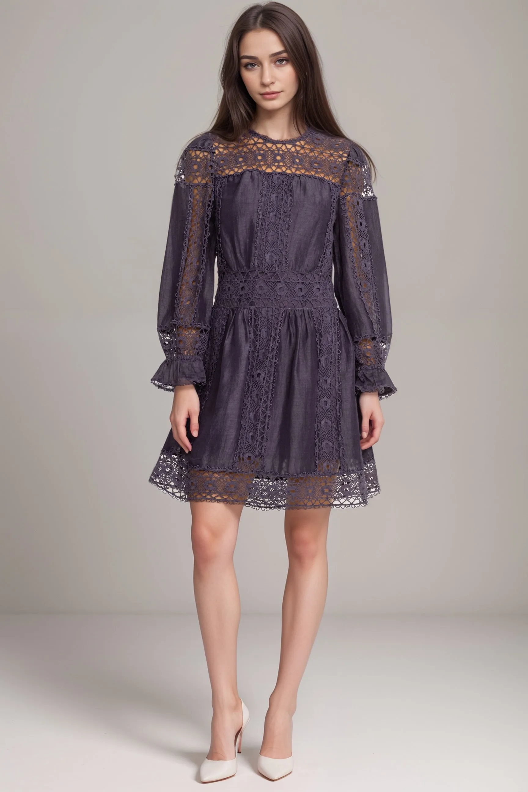 Johnny Was Jade Mitska Lace Mini Dress L30224 *
