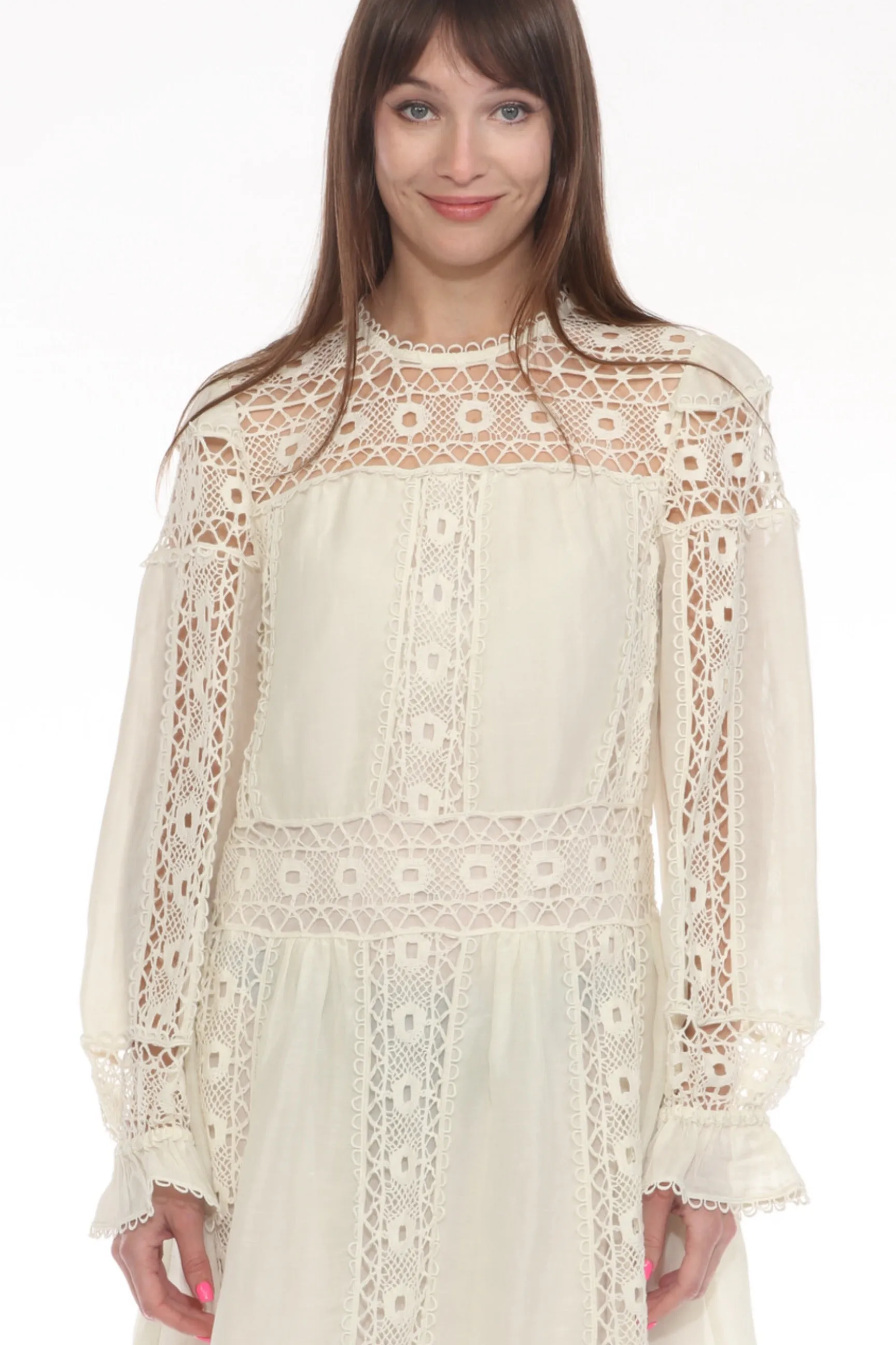 Johnny Was Jade Mitska Lace Mini Dress L30224 *