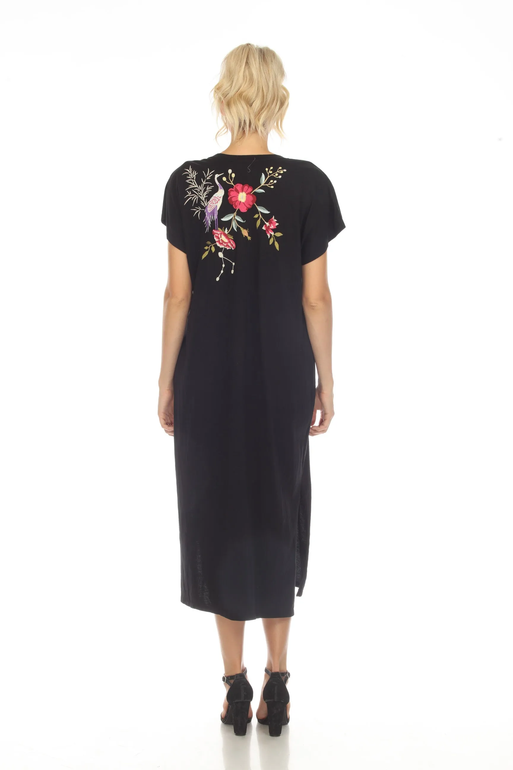 Johnny Was JWLA Osaka Relaxed Knit Midi T-Shirt Dress J37123