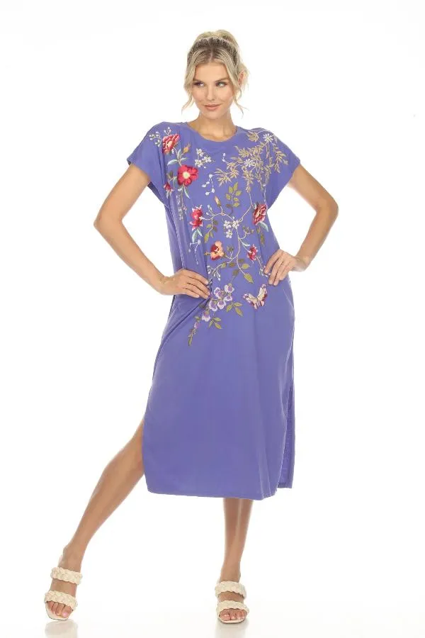 Johnny Was JWLA Osaka Relaxed Knit Midi T-Shirt Dress J37123