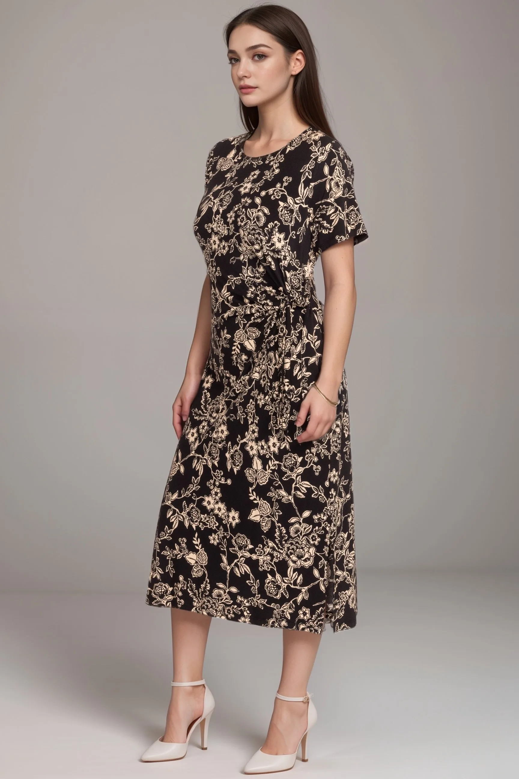 Johnny Was The Janie Favorite Side Tie Knit Dress Plus Size T36424-6X