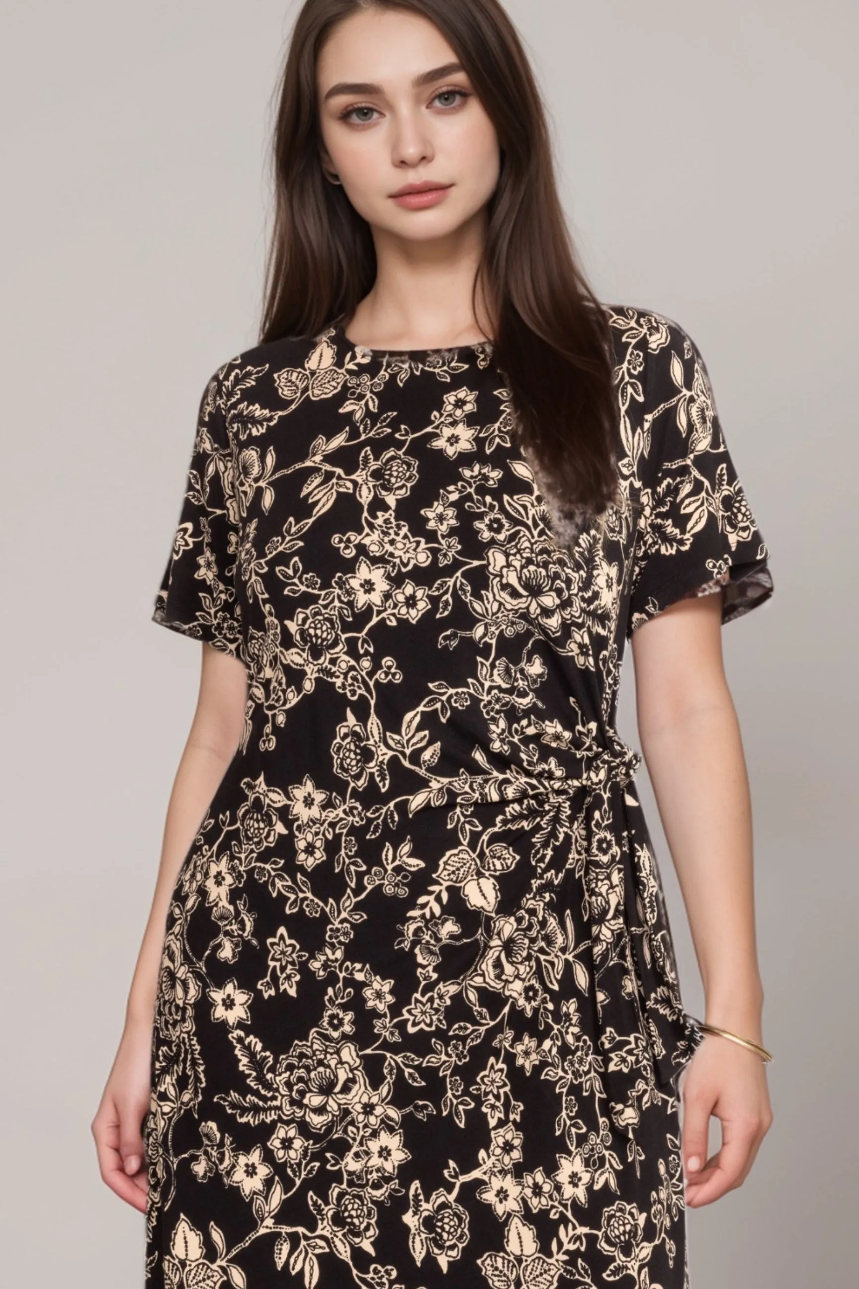 Johnny Was The Janie Favorite Side Tie Knit Dress Plus Size T36424-6X
