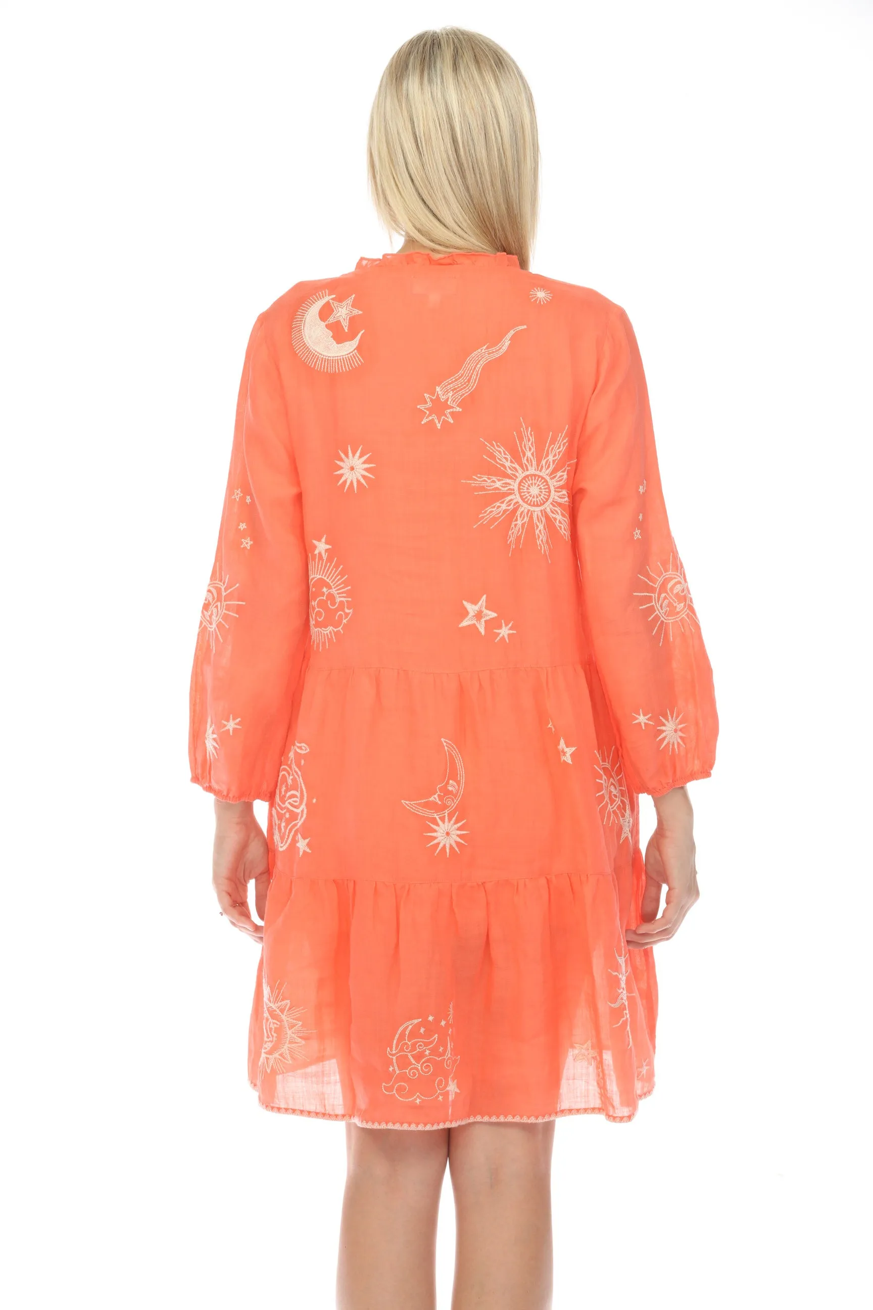 Johnny Was Workshop Andromeda Tiered Field Dress Boho Chic W33224 *