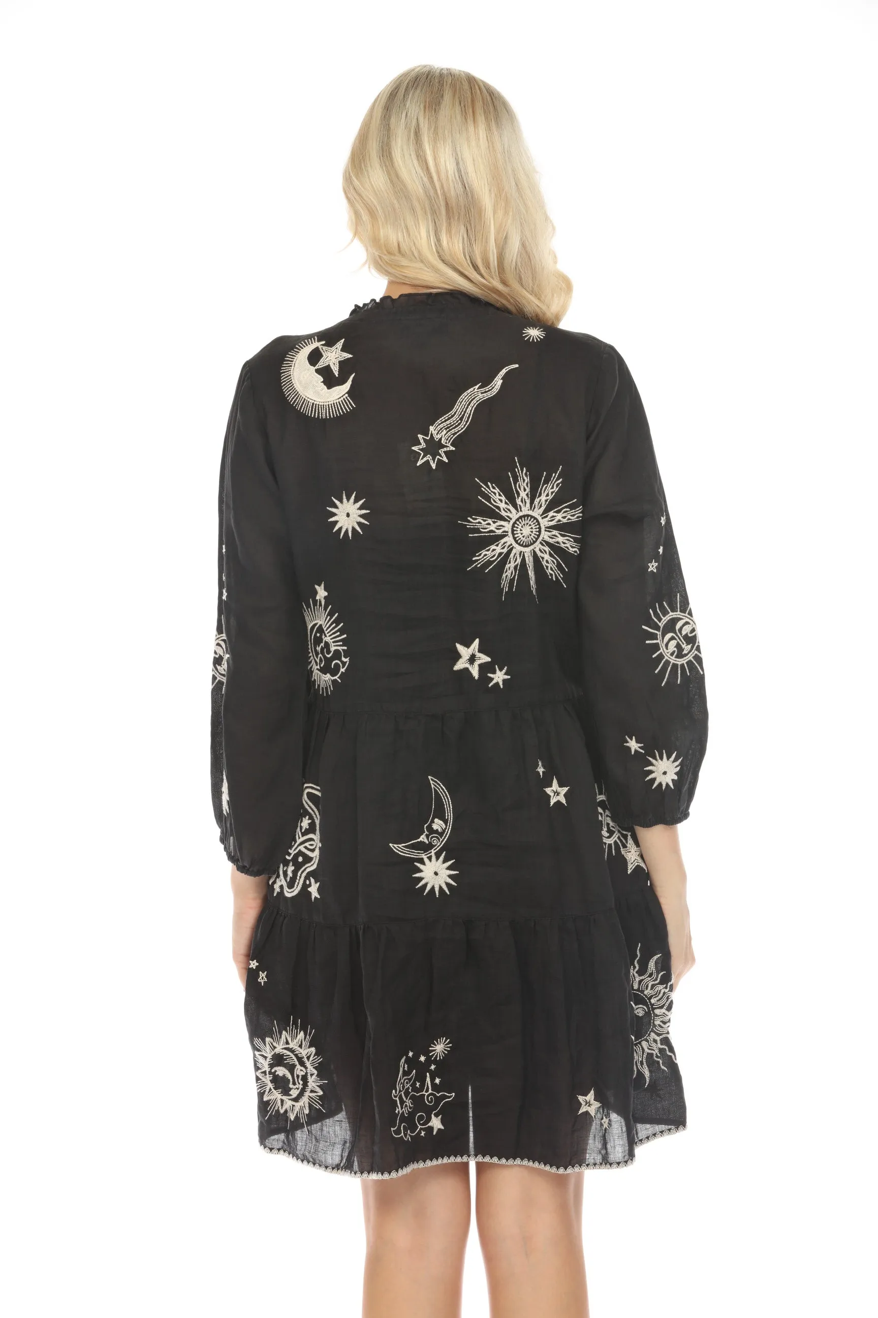 Johnny Was Workshop Andromeda Tiered Field Dress Boho Chic W33224 *