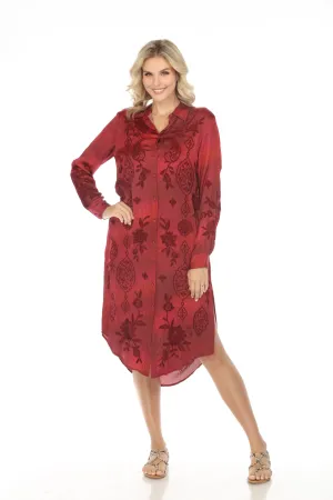 Johnny Was Workshop Kiana Relaxed Overshirt Dress W27923 Boho Chic