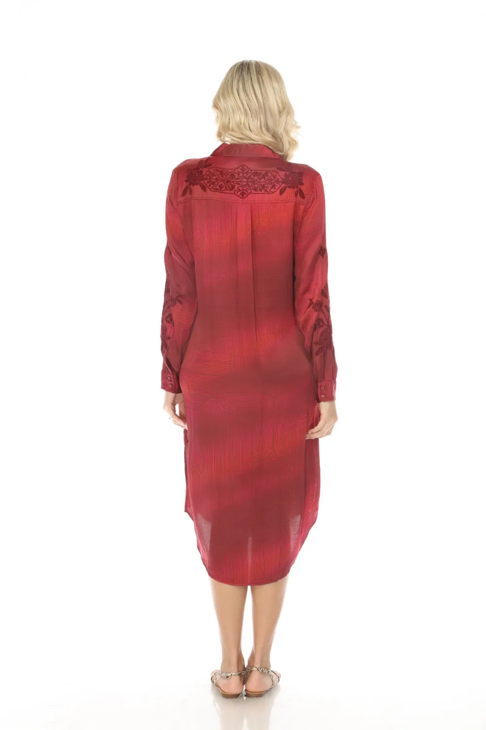 Johnny Was Workshop Kiana Relaxed Overshirt Dress W27923 Boho Chic