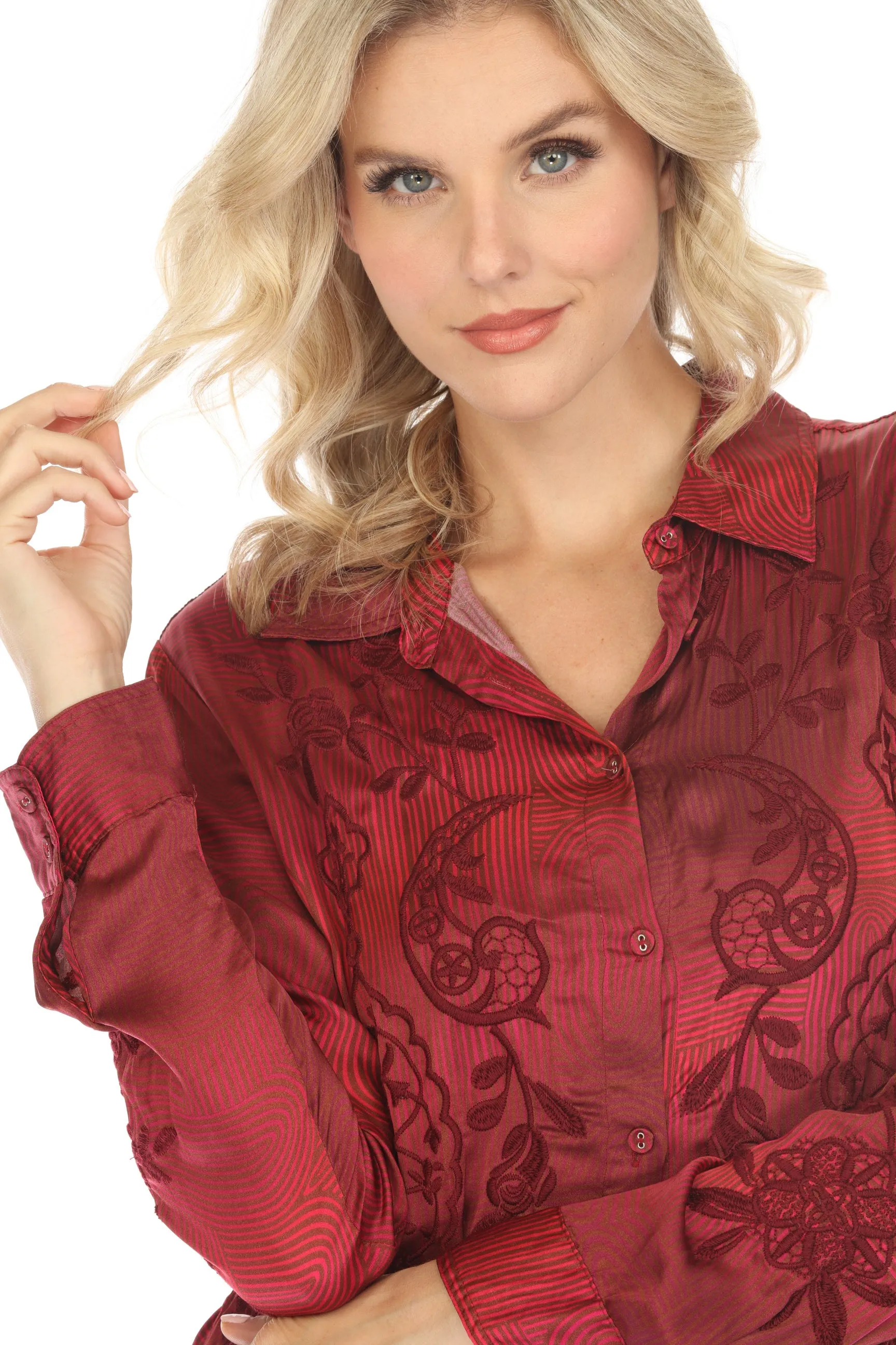 Johnny Was Workshop Kiana Relaxed Overshirt Dress W27923 Boho Chic