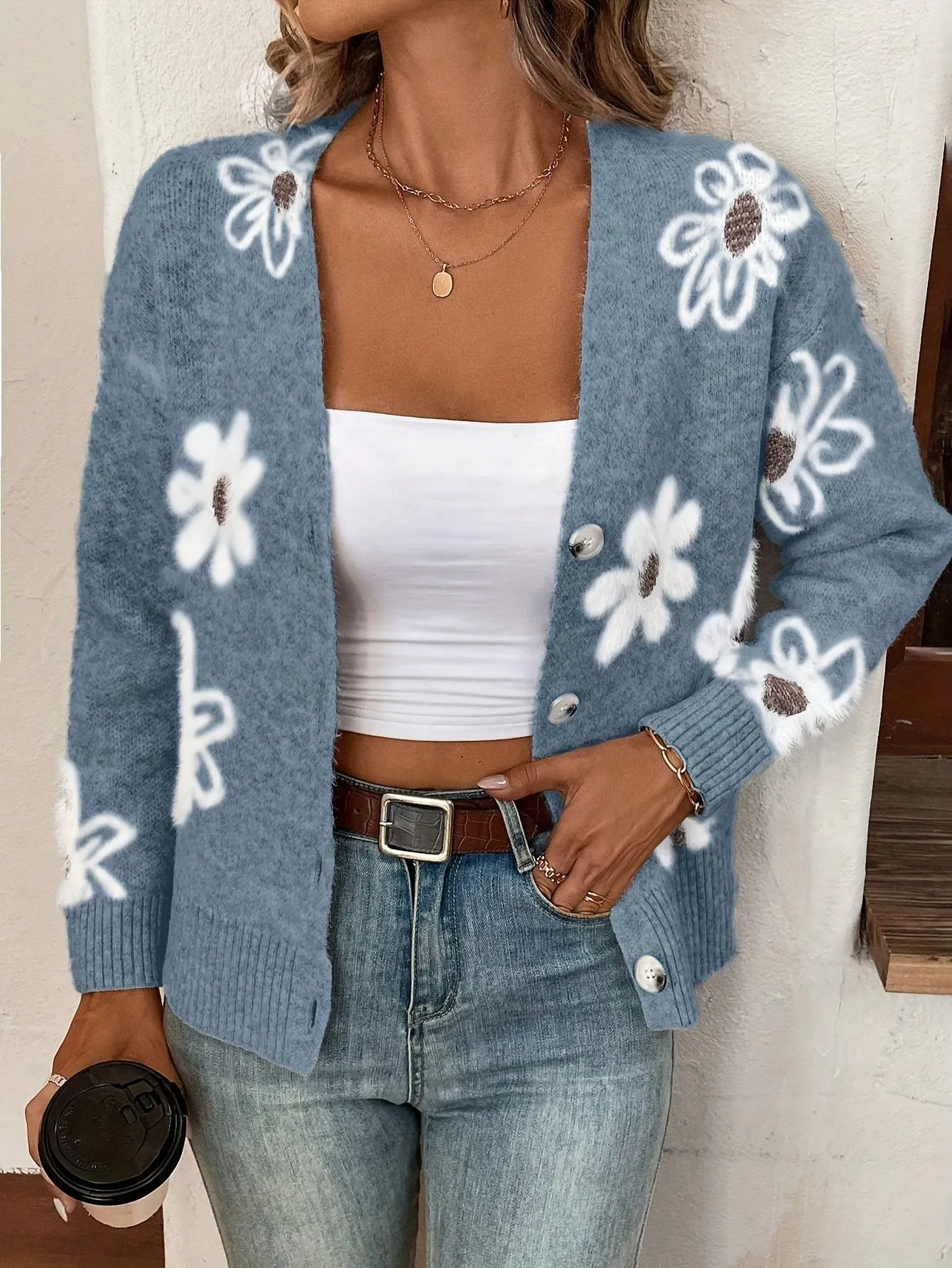 Julia | Floral Pattern Cardigan