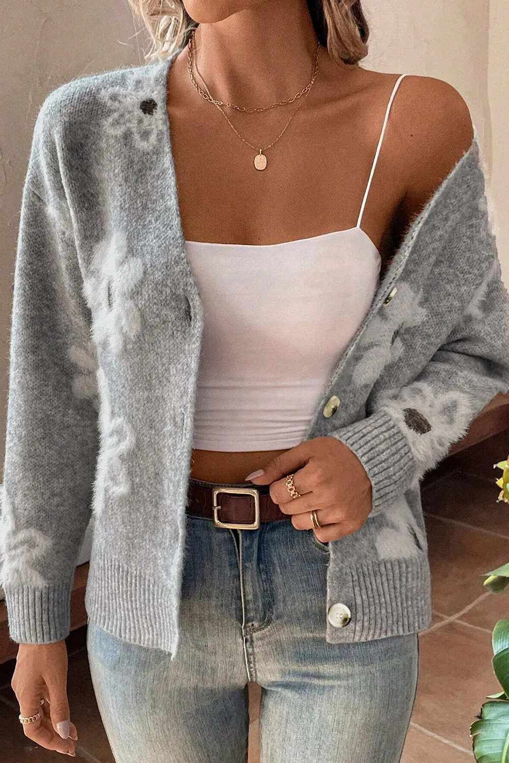 Julia | Floral Pattern Cardigan