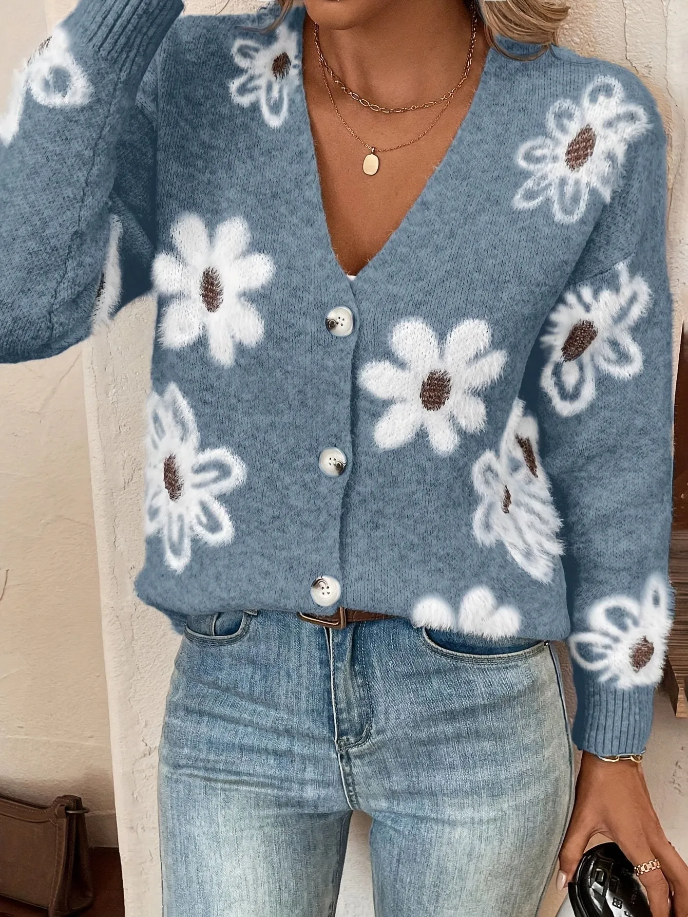 Julia | Floral Pattern Cardigan