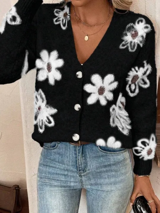 Julia | Floral Pattern Cardigan
