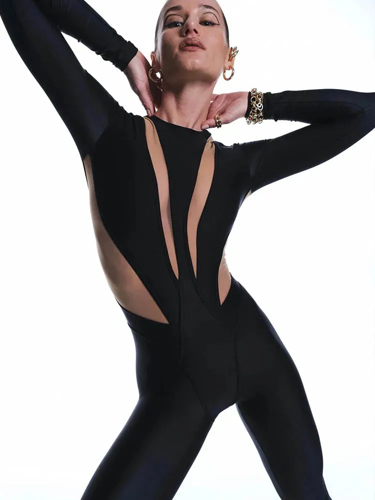 Jumpsuit Bella™ | Women's Long Sleeve Casual Jumpsuit | Crew Neck, Soft Fabric, Comfortable Fit