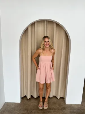 Kandi Playsuit -Blush