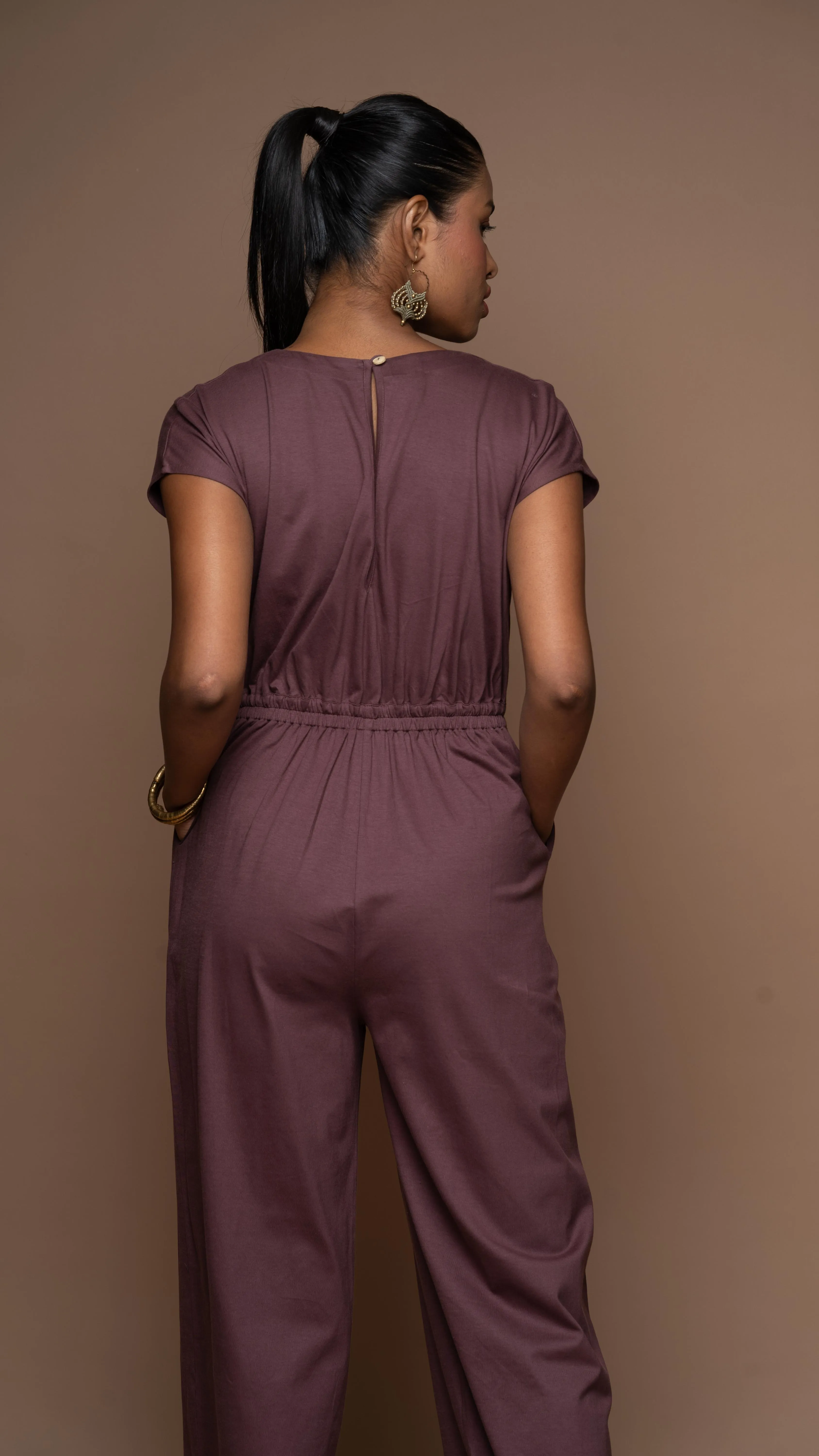 Knot me up Jumpsuit in muted Plum