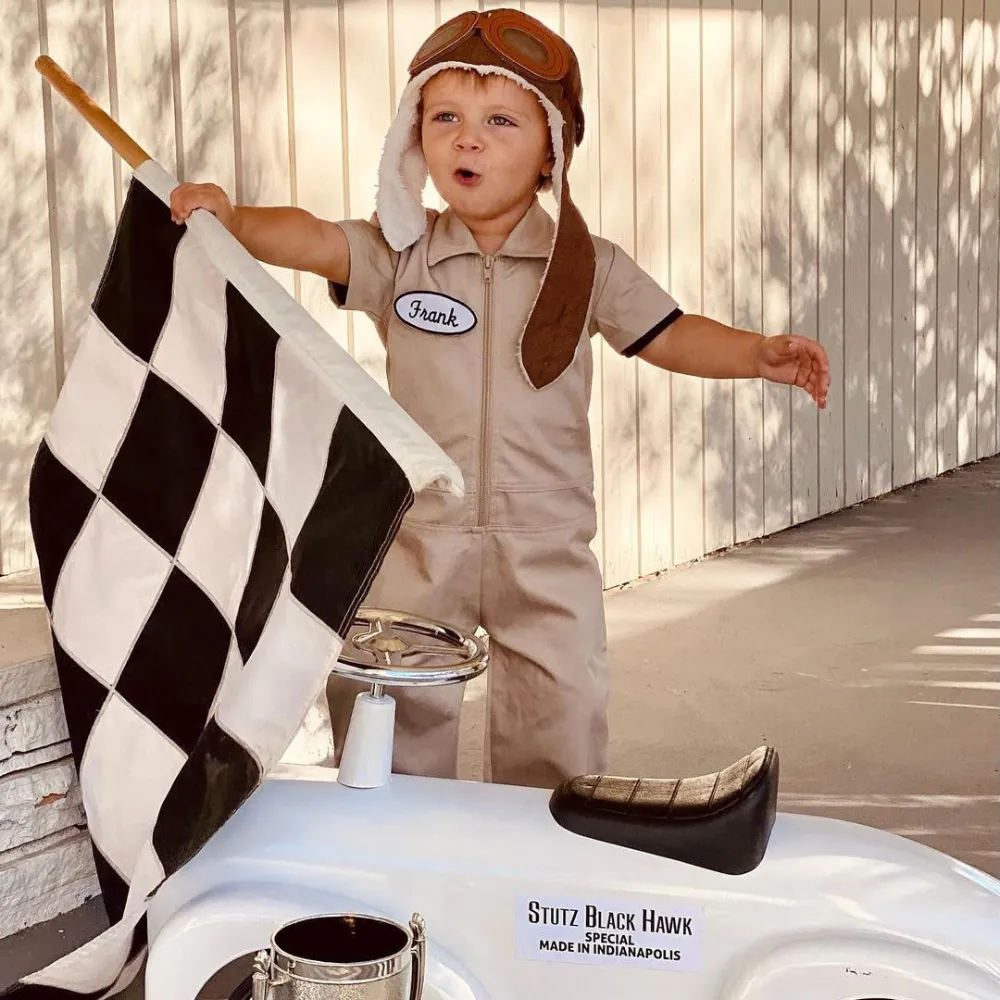 Knuckleheads Boys/ Girls Tan Grease Monkey Coverall