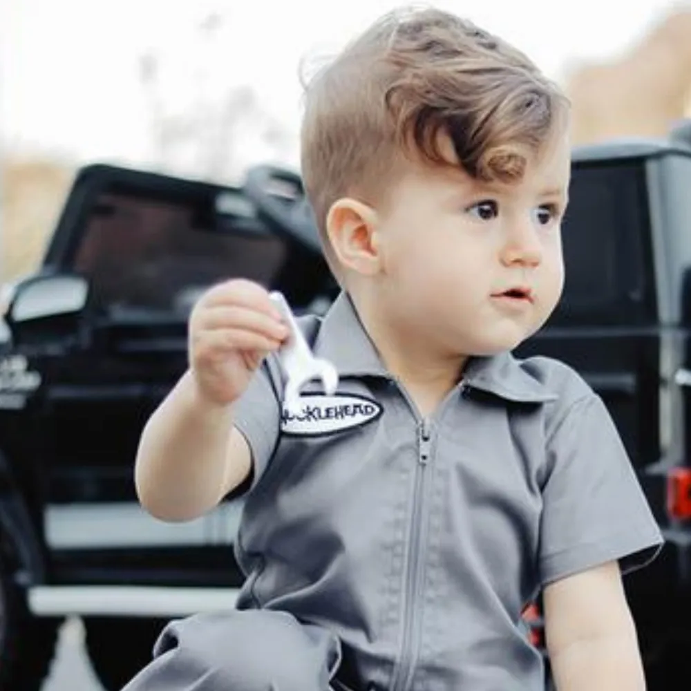 Knuckleheads Grey Grease Monkey Coverall