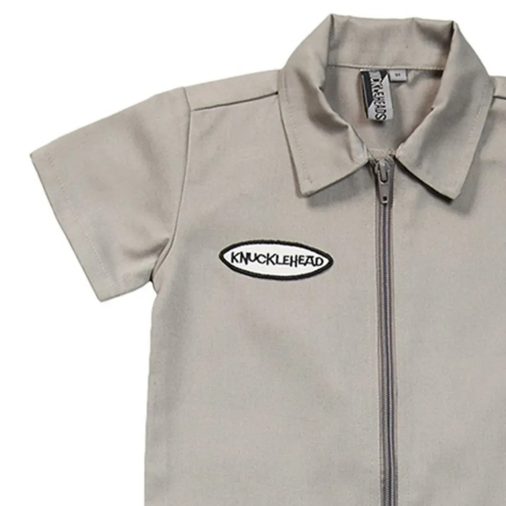 Knuckleheads Grey Grease Monkey Coverall