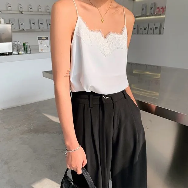 Lace Camisole Top [2 Colours]