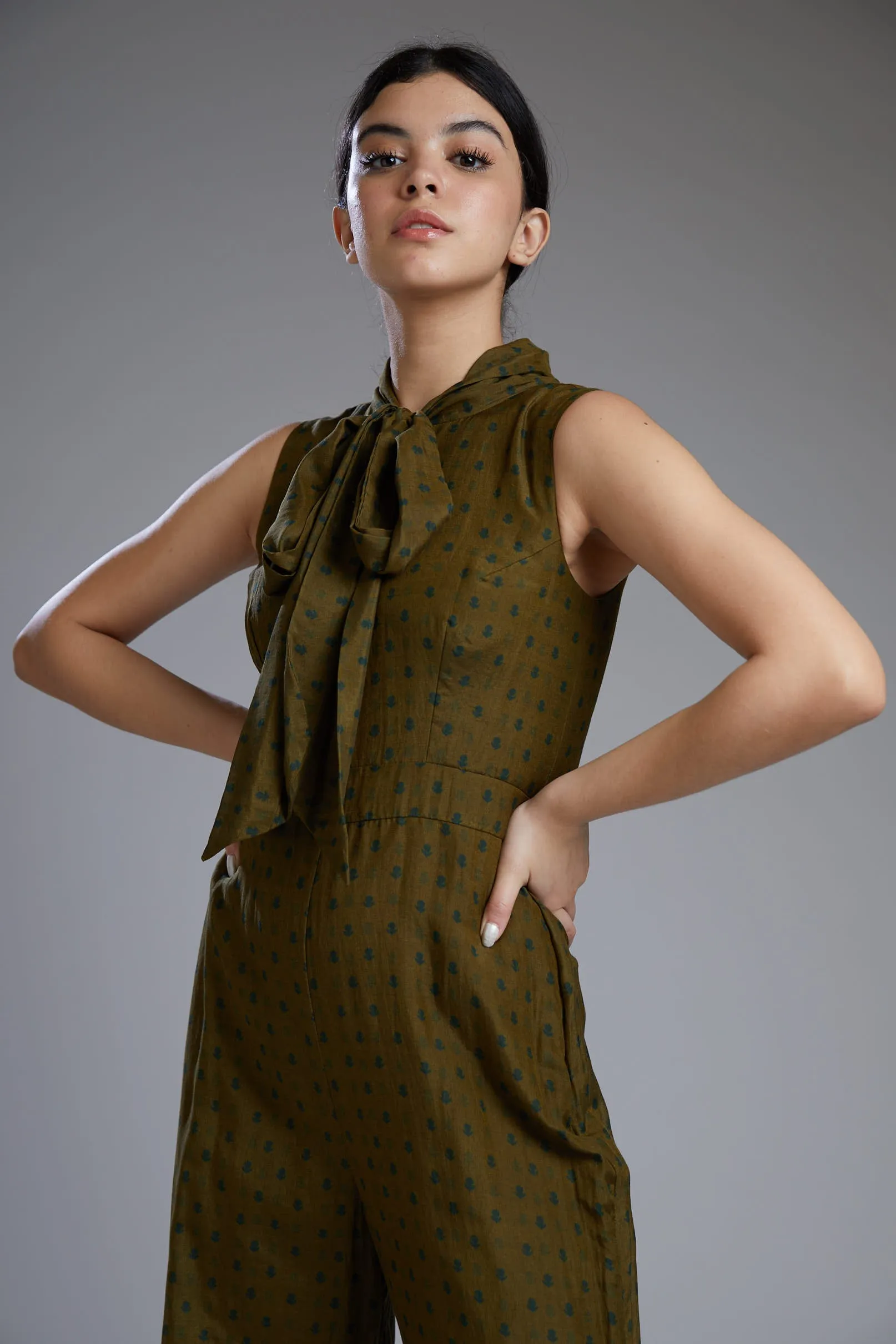Leaf Green Jumpsuit