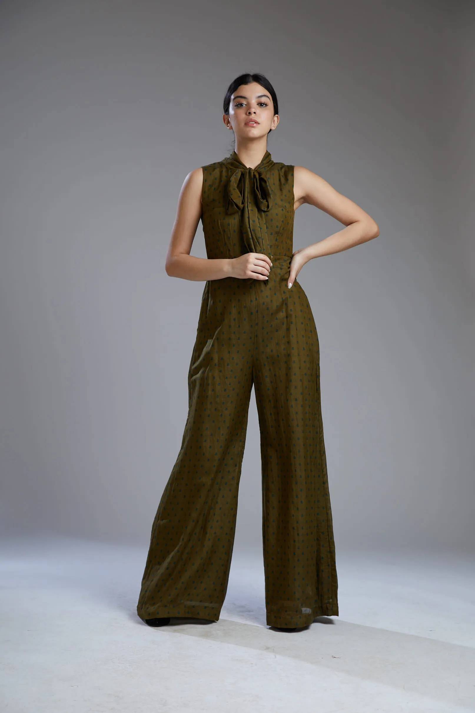 Leaf Green Jumpsuit