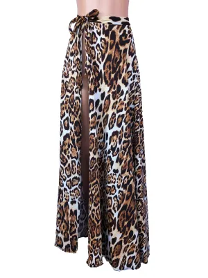 Leopard swimsuit coverup