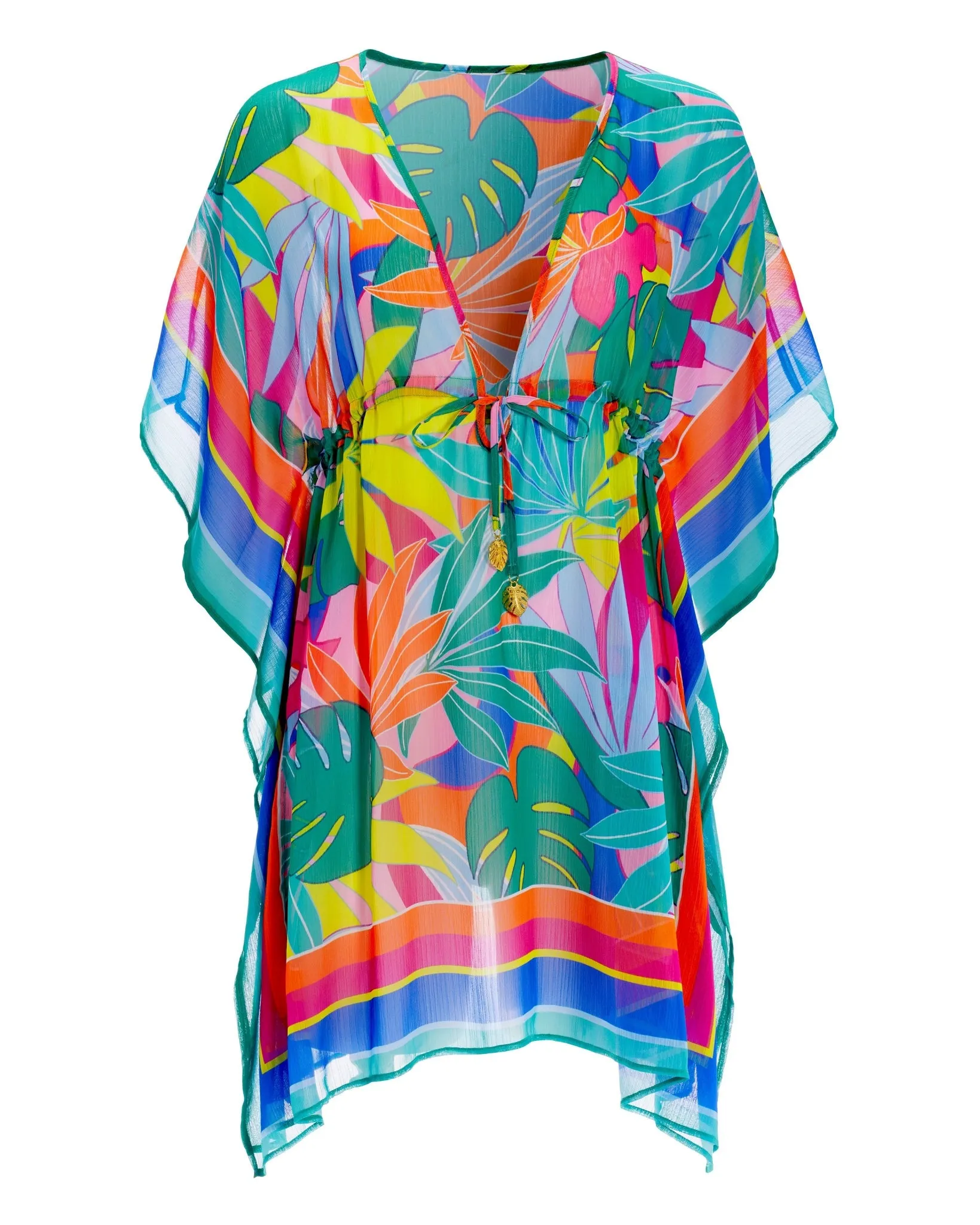 Life of the Party Tropical Print Caftan Multi