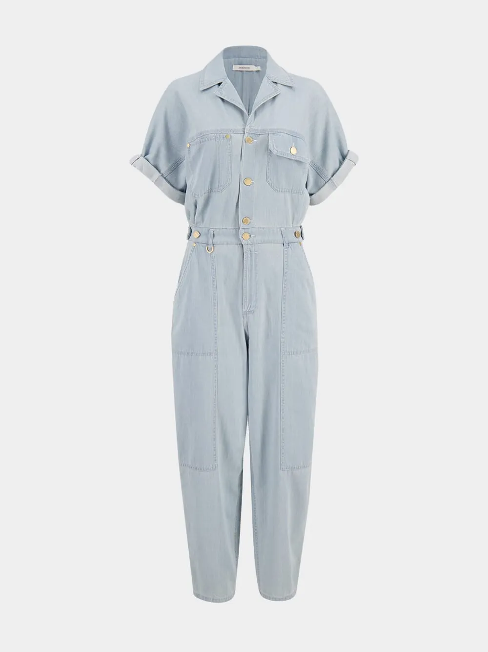 Light Blue Acacia Denim Boilersuit Jumpsuit