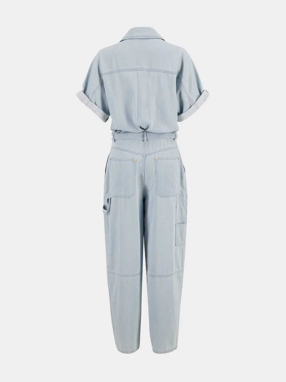 Light Blue Acacia Denim Boilersuit Jumpsuit