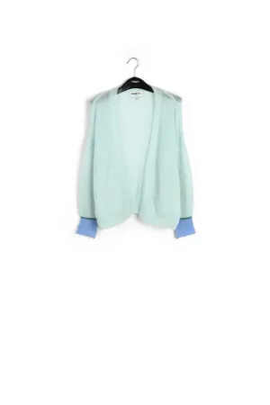 Light blue mohair-blend cardigan