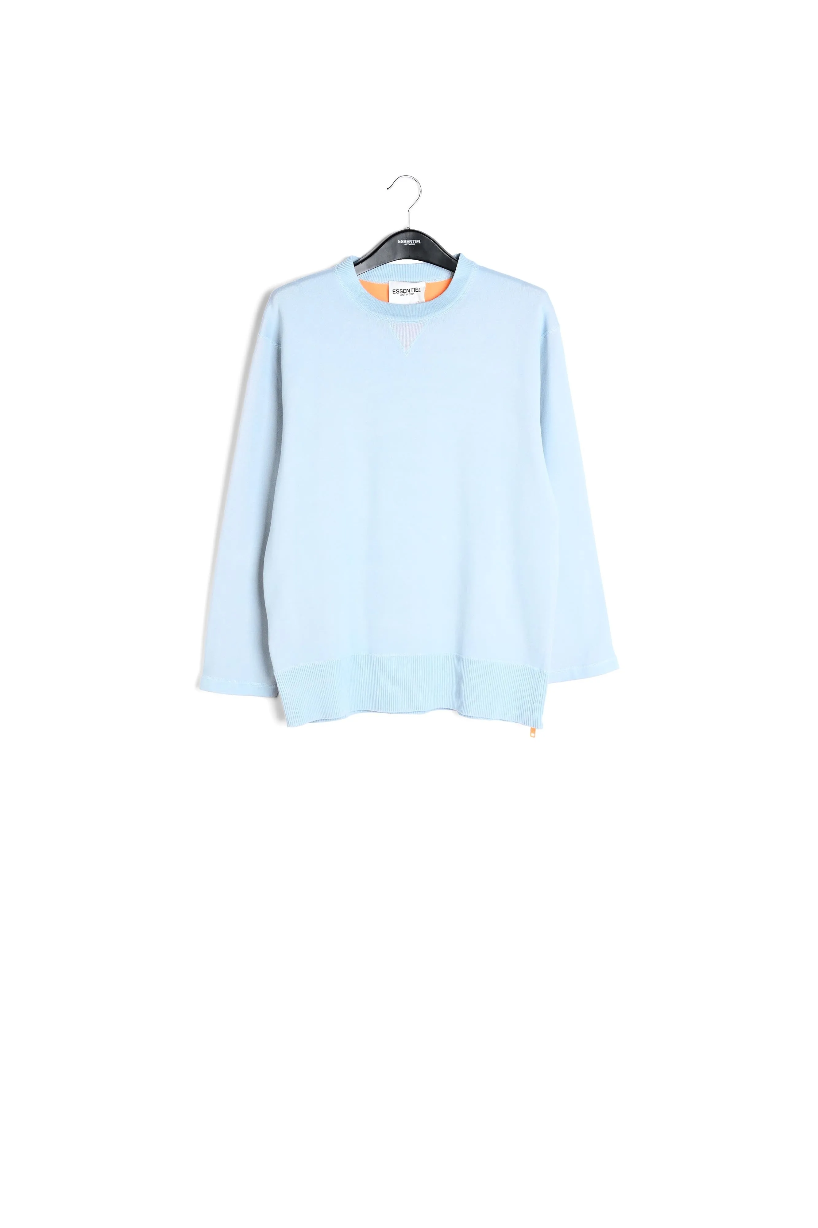 Light blue sweater with boxy cut