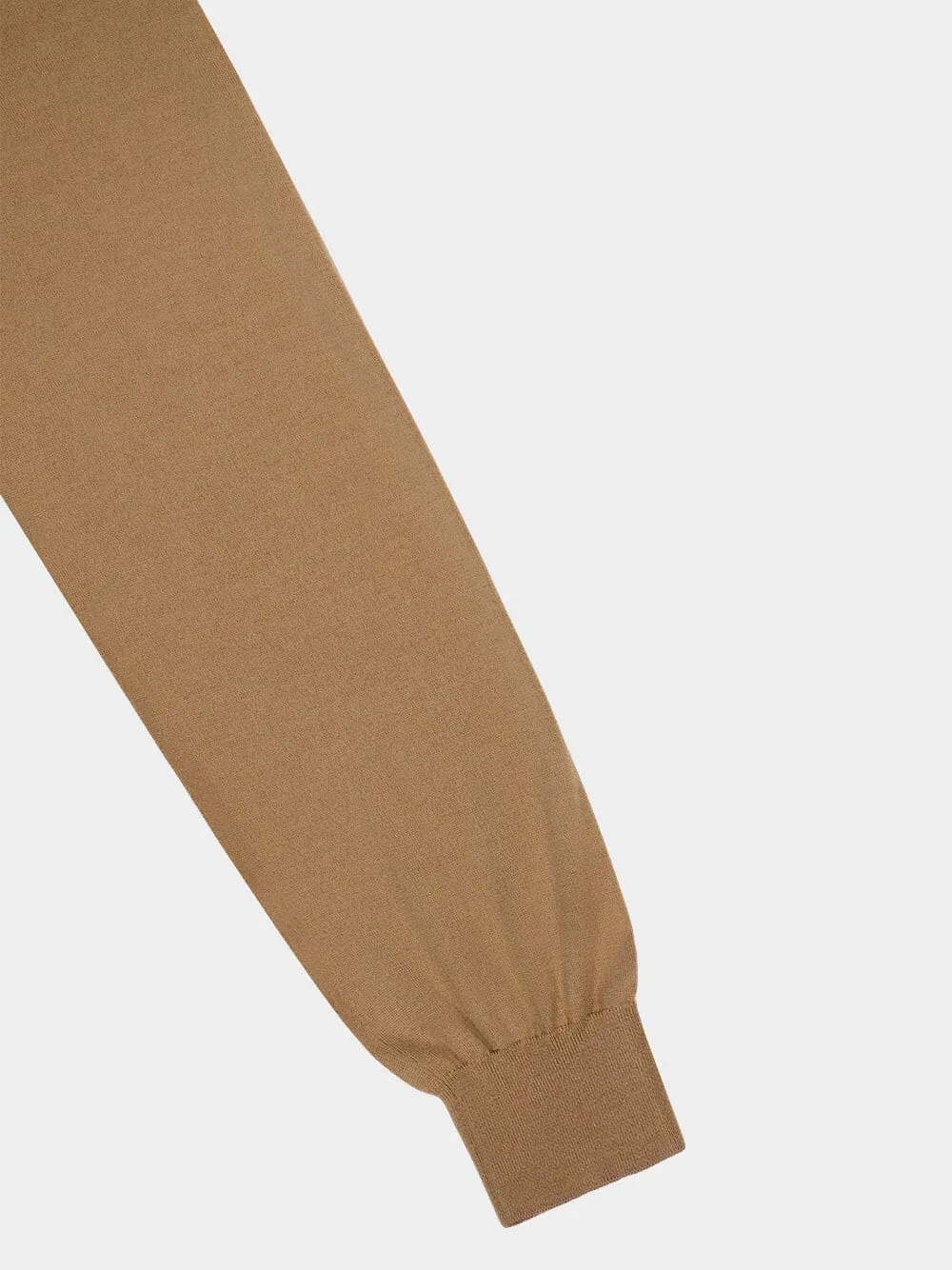 Light Brown Wool Cardigan
